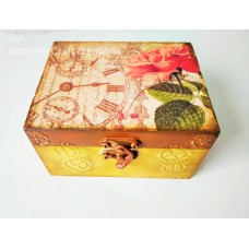 Steampunk Watch Box, Wooden Watch Box, Wooden Watch Case or Jewelry Box, Handcrafted Watch Box